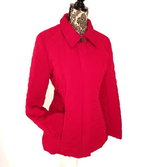 GEOFFREY BEENE Quilted Zip Front Jacket S - Picture 2 of 5